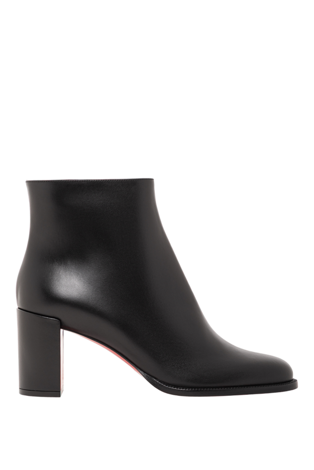 Christian Louboutin adoxa 70 women's ankle boots in black calfskin with a red accent 190867 - photo 1