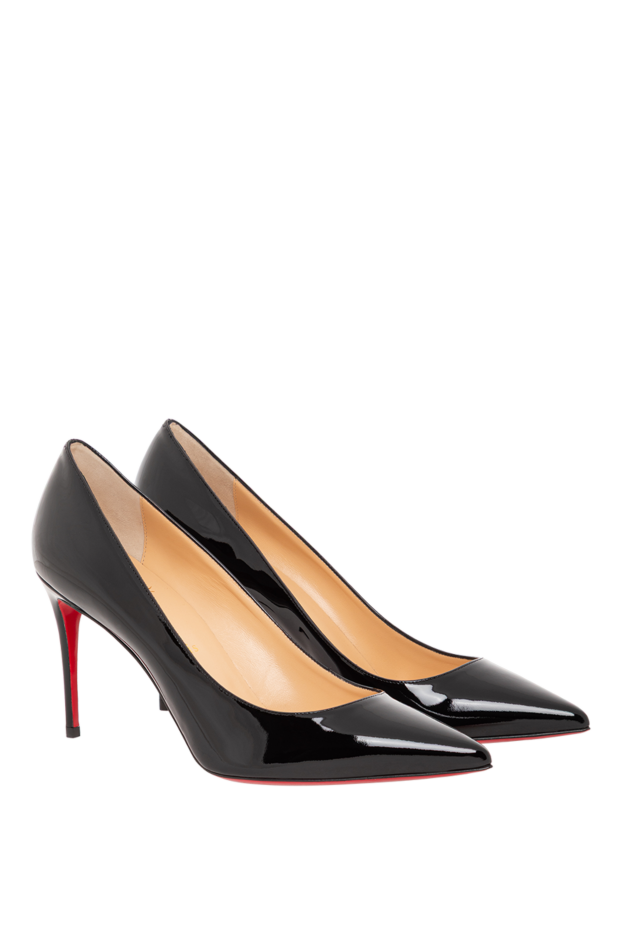 Christian Louboutin classic women's kate shoes in glossy black patent leather 190869 - photo 3
