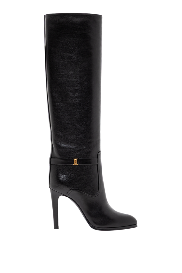 Saint Laurent diane grained leather stiletto ankle boots 190903 - photo 1