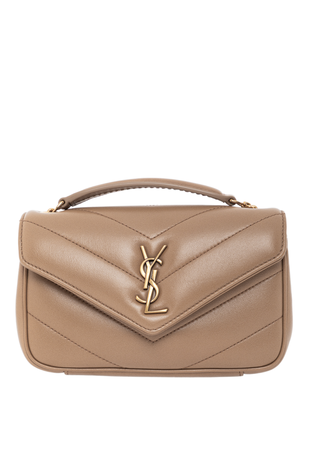 Saint Laurent loulou mini lambskin chain bag in brown 190907 - photo 1