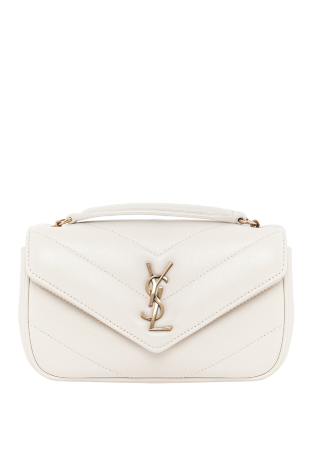 Saint Laurent loulou mini lambskin chain bag in white 190908 - photo 1