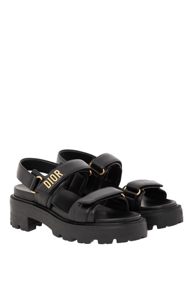 Dior soft leather sandals with wide straps and a platform 190938 - photo 3