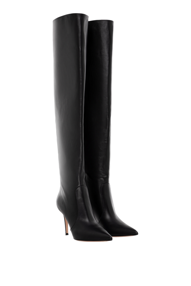 Gianvito Rossi hansen cuissard pointed toe black nappa leather over-the-knee boots 190967 - photo 3