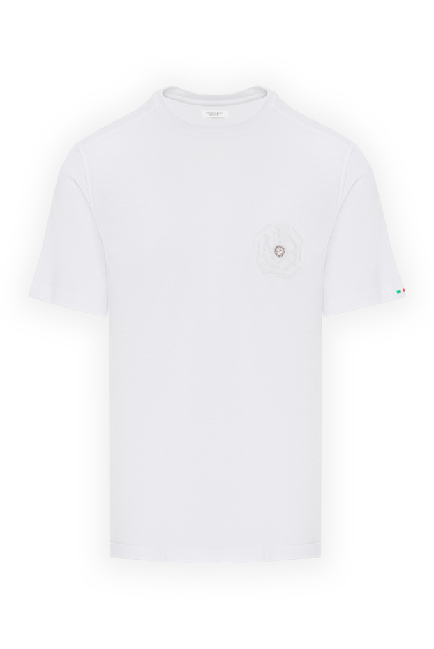 Stefano Ricci white cotton t-shirt with a 3d patch 191066 - photo 1