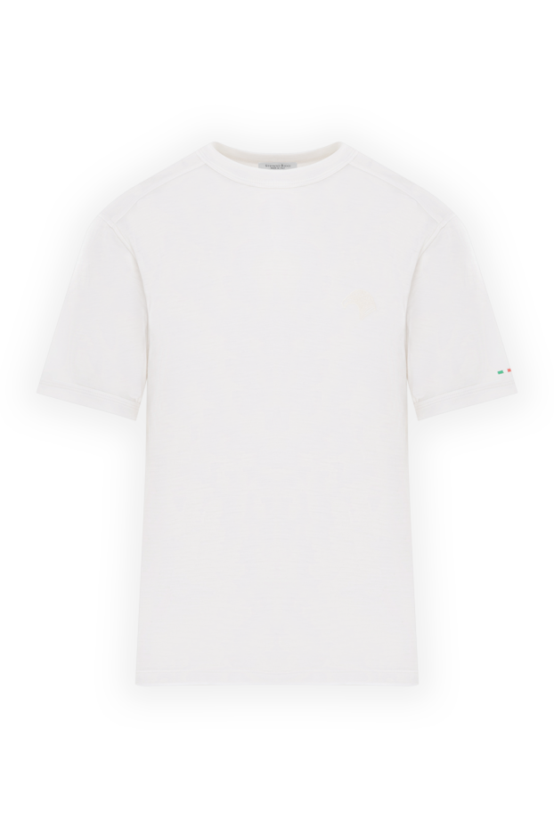 Stefano Ricci ivory t-shirt with a delicate texture 191071 - photo 1