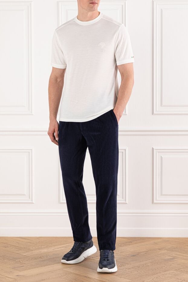Stefano Ricci ivory t-shirt with a delicate texture 191071 - photo 2