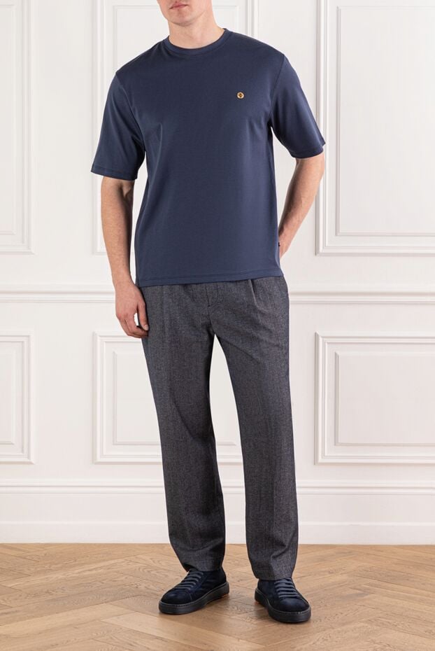 Stefano Ricci soft jersey t-shirt with a gold emblem 191074 - photo 2