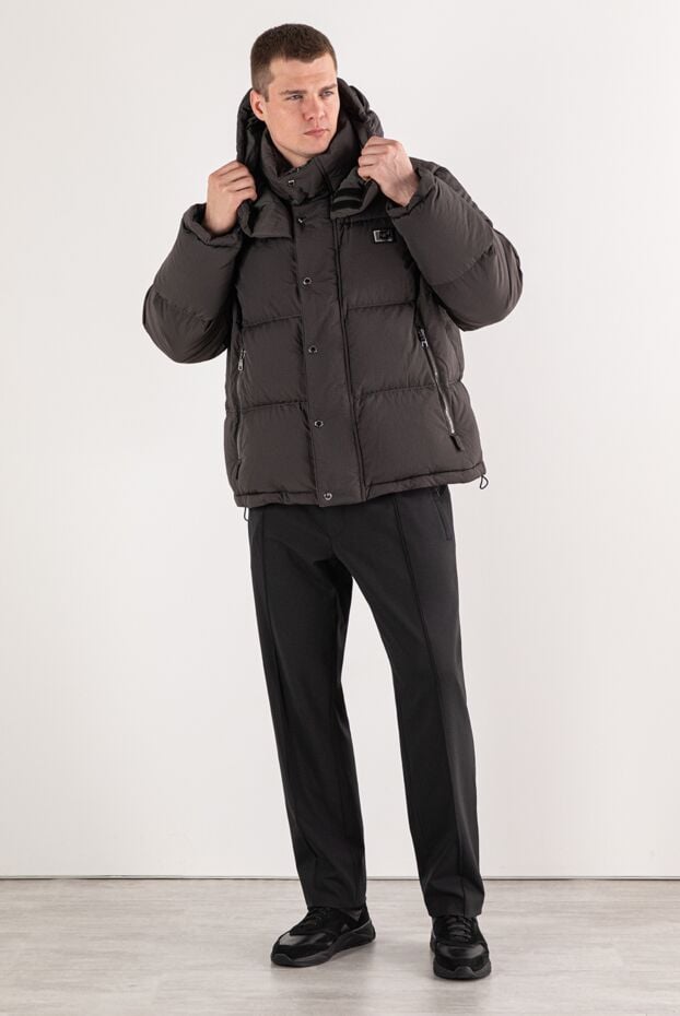 Dolce & Gabbana insulated quilted gray down jacket with a hood 191116 - photo 2