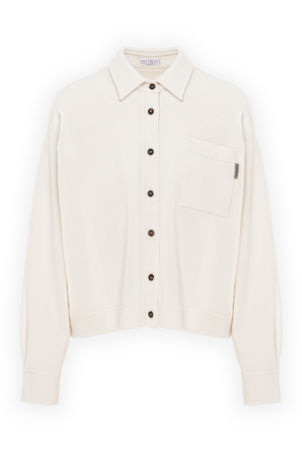 Brunello Cucinelli cashmere cardigan with patch pocket and buttons 191307 - photo 1