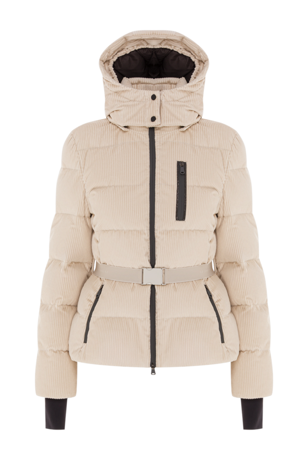 Brunello Cucinelli women's cream cotton corduroy down jacket with goose down filling 191317 - photo 1