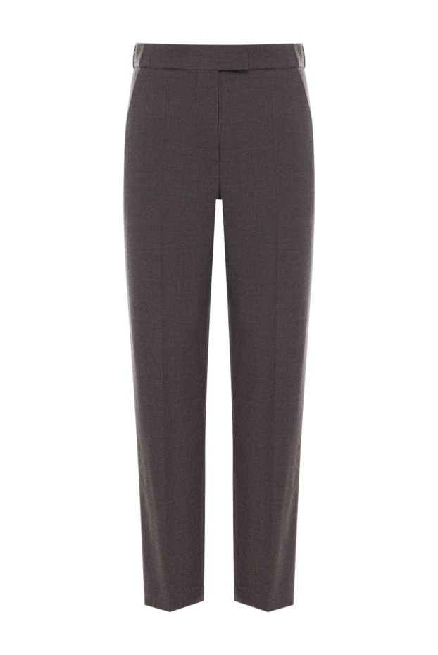 Brunello Cucinelli trousers of a universal cut in a dark gray tone 191323 - photo 1