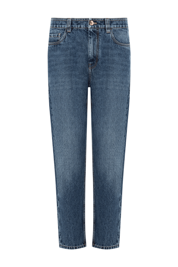 Brunello Cucinelli blue denim jeans with a classic button closure 191328 - photo 1