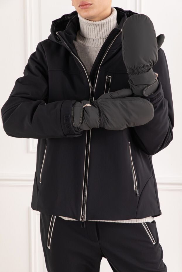 Brunello Cucinelli warm winter mittens with insulation in chocolate brown color 191360 - photo 2
