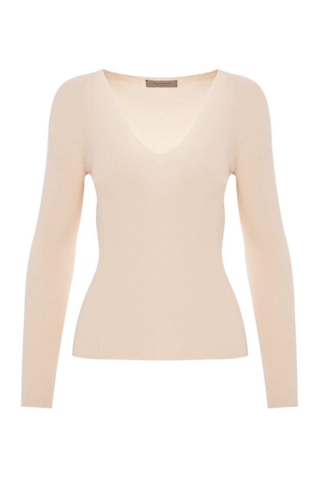 D.Exterior a fitted ribbed wool jumper with a relaxed waistline 191381 - photo 1