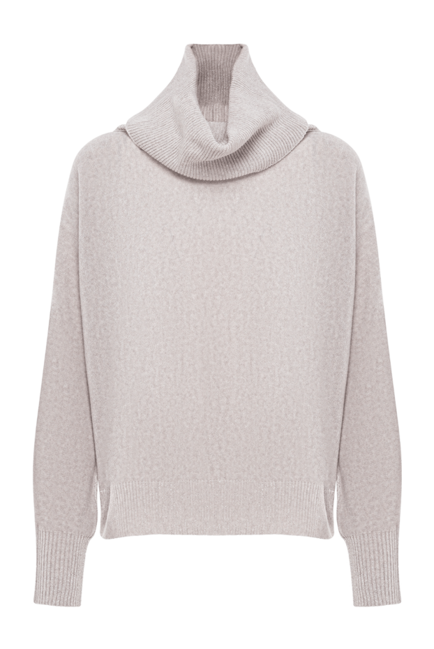 D.Exterior a warm, light-colored jumper with a wide collar and textured knit 191385 - photo 1