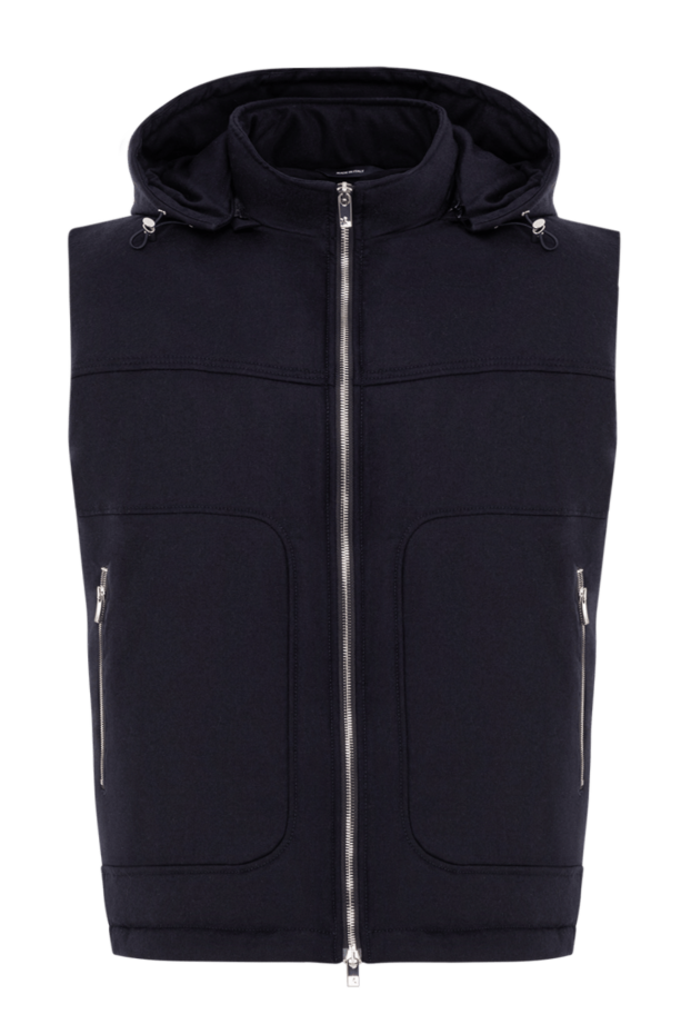 Tombolini dark blue hooded vest with large pockets 191468 - photo 1