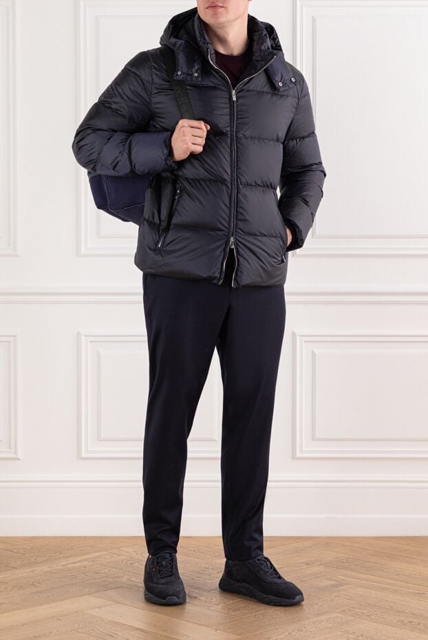 Tombolini smooth nylon down jacket with hood and zip closure 191470 - photo 2