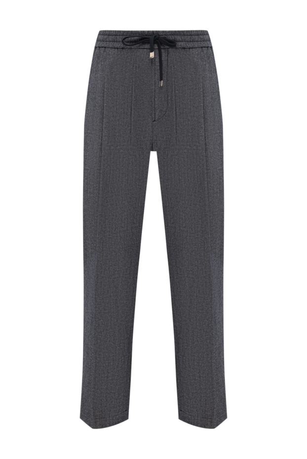 Jacob Cohen gray cotton and wool trousers with a textured pattern 191499 - photo 1