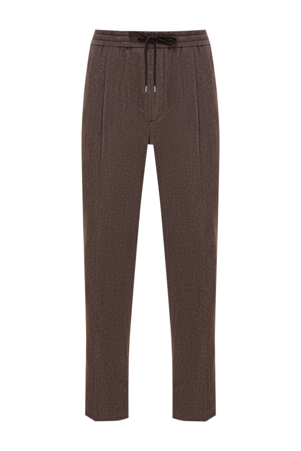 Jacob Cohen brown cotton and wool trousers with a textured texture 191500 - photo 1