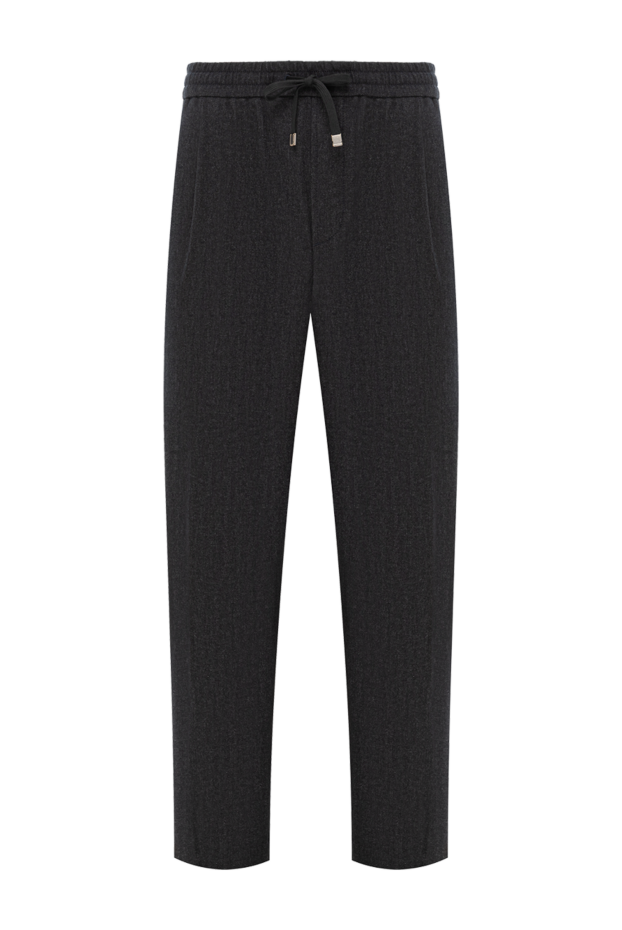 Jacob Cohen dark gray knit trousers with drawstring 191501 - photo 1
