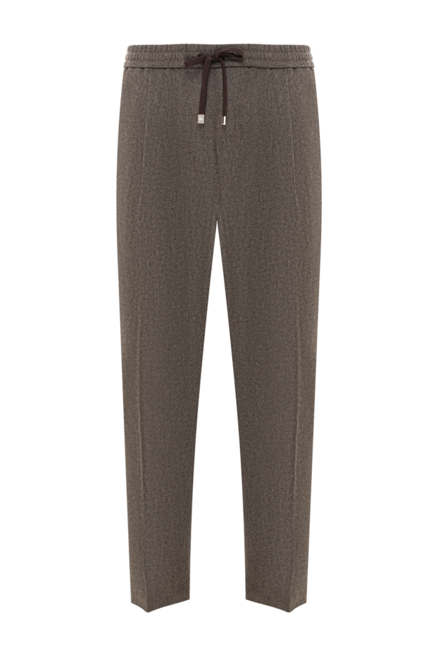 Jacob Cohen brown wool trousers with drawstring 191503 - photo 1
