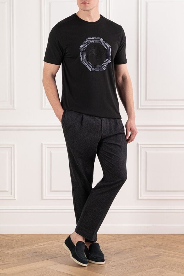 Jacob Cohen thick wool trousers with a drawstring waistband 191506 - photo 2