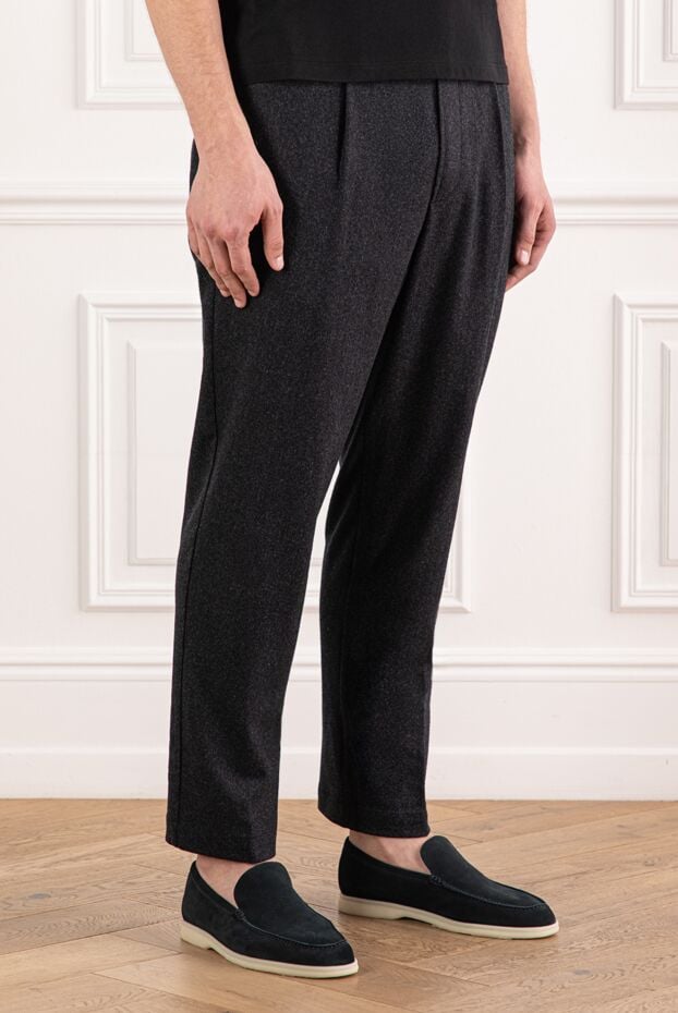 Jacob Cohen thick wool trousers with a drawstring waistband 191506 - photo 3