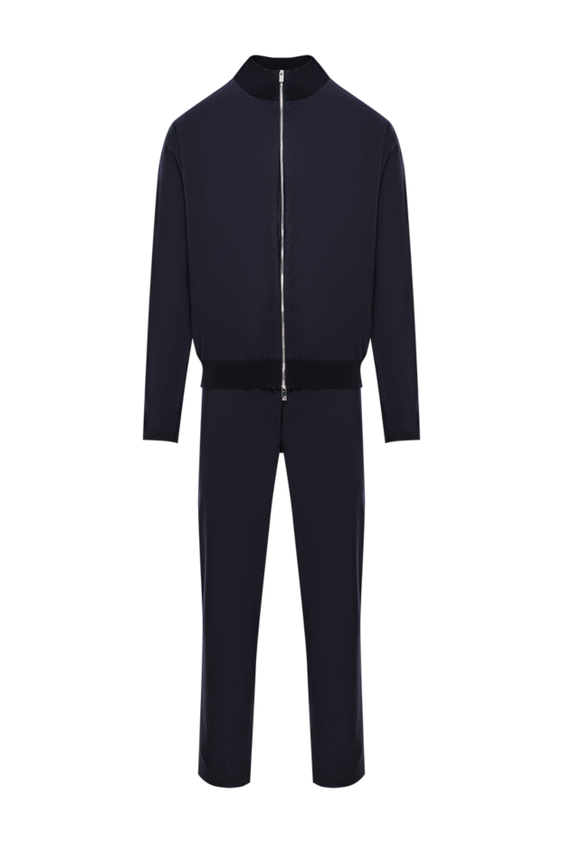 Tombolini wool suit with a bomber jacket in dark blue 191511 - photo 1