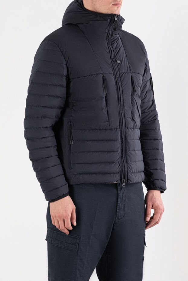 Stone Island deep blue down jacket with horizontal stitching 191571 - photo 3