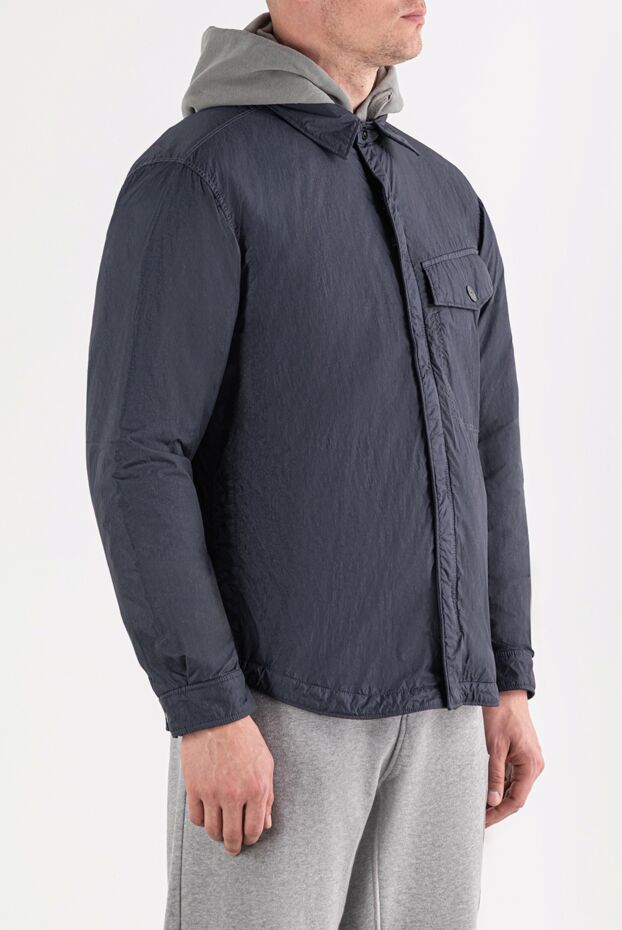Stone Island gray nylon shirt jacket with chest pocket 191573 - photo 3