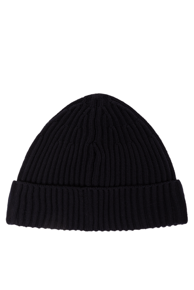 Stone Island knitted blue rws wool hat with full-length ribbed trim 191584 - photo 3
