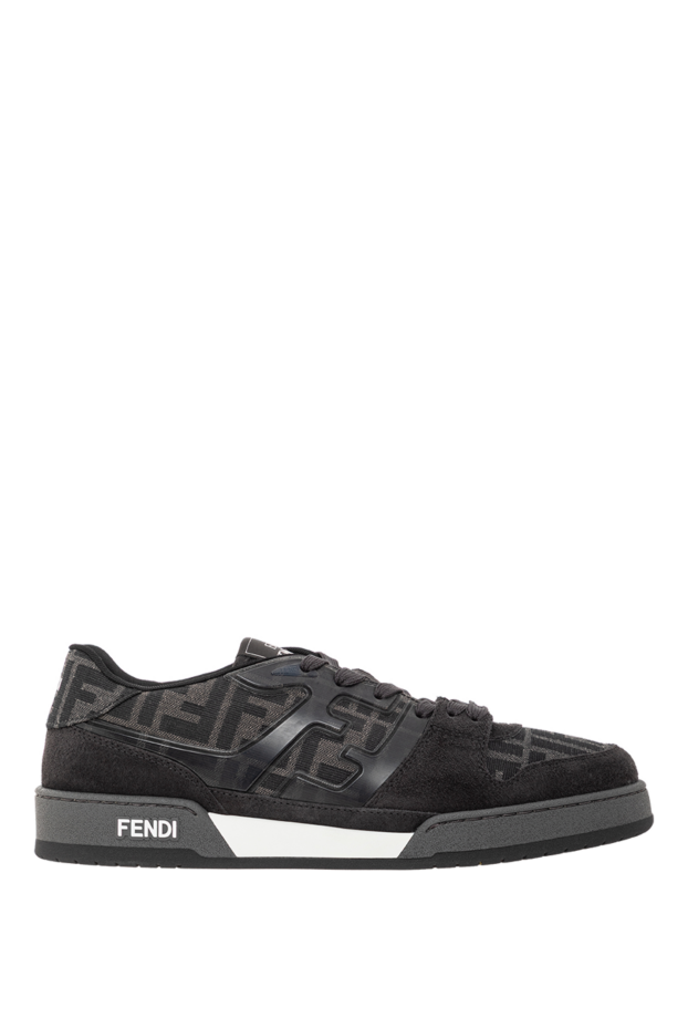 Fendi fendi match low-top sneakers in black ff jacquard 191589 - photo 1