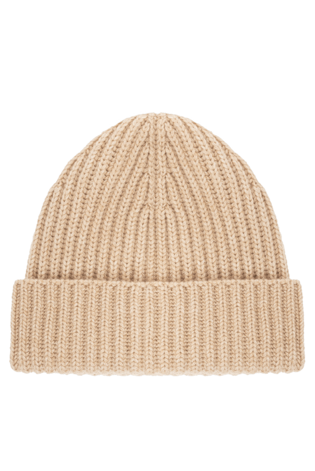 Loro Piana super soft and warm beige ribbed cashmere hat 191595 - photo 3