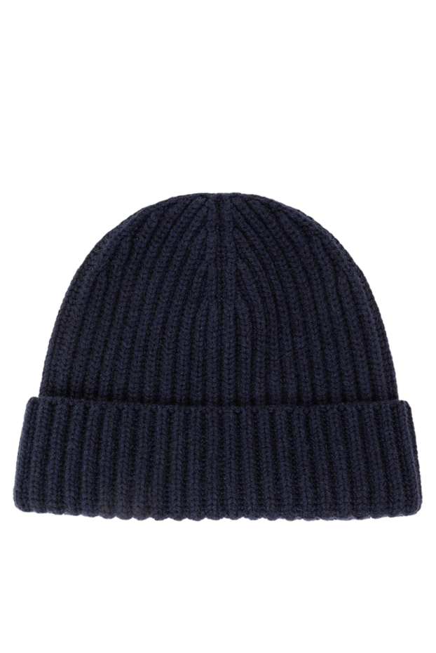 Loro Piana knitted beanie hat in deep navy blue with a textured pattern 191596 - photo 1