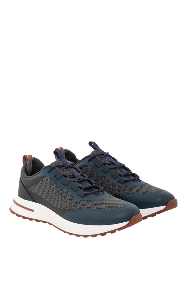 Loro Piana blue week end walk sneakers with ultra-light soles 191599 - photo 3