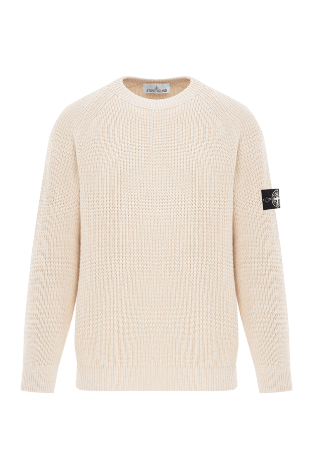 Stone Island men's textured knit cotton jumper 191613 - photo 1