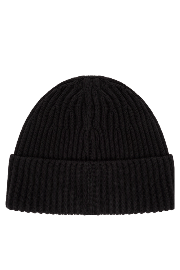 Stone Island knitted black rws wool hat with full-length ribbed trim 191634 - photo 3