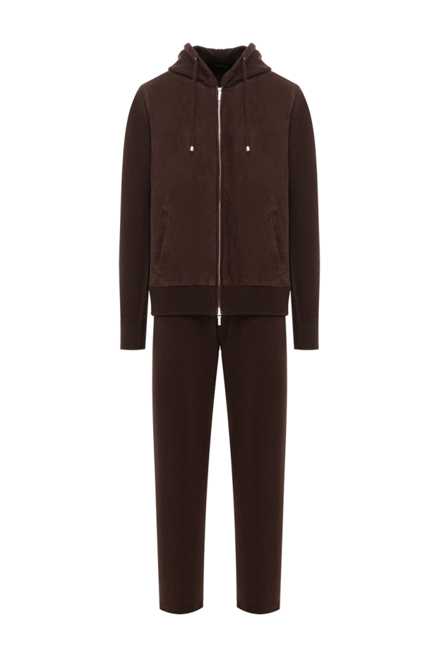 Cesare di Napoli brown tracksuit with velvet inserts 191641 - photo 1