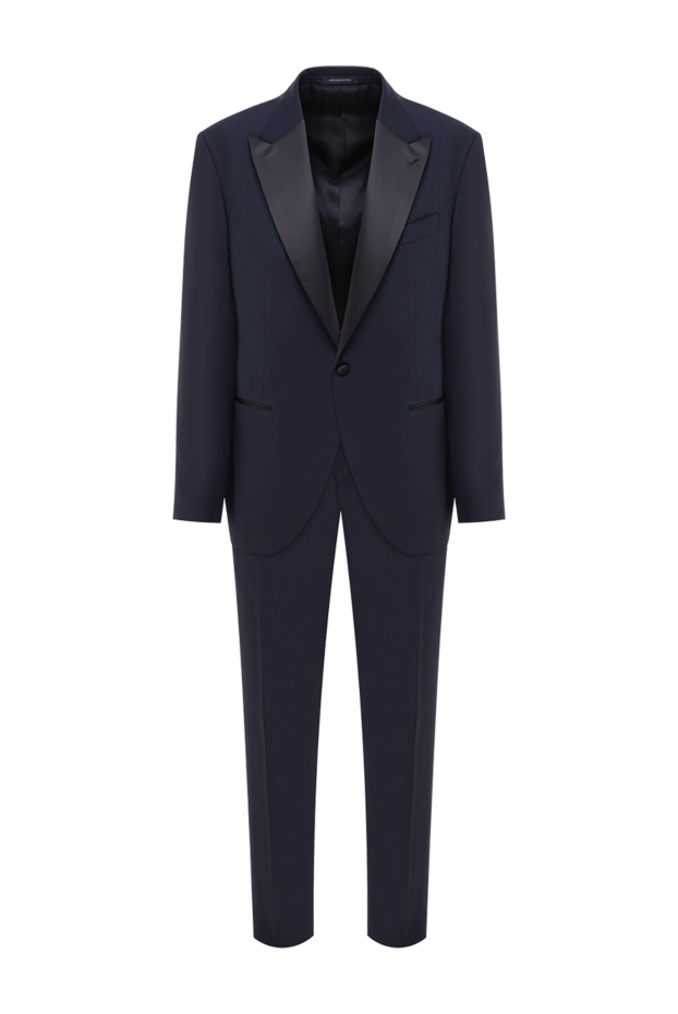 Classic wool tuxedo with contrasting satin trim - photo 1