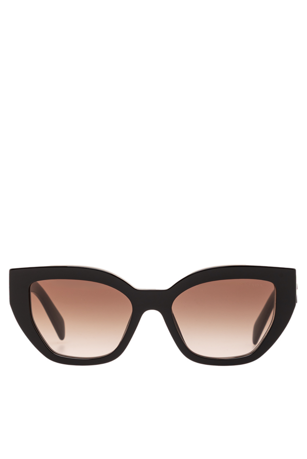 Prada black cat eye sunglasses with brown gradient lenses 191652 - photo 1