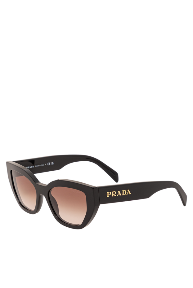 Prada black cat eye sunglasses with brown gradient lenses 191652 - photo 3