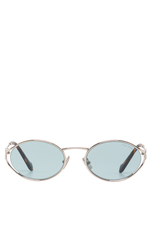 Miu Miu oval metal frame sunglasses with tortoiseshell temples 191668 - photo 1