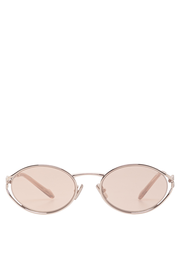Miu Miu oval shaped sunglasses with silver metal frame 191670 - photo 1