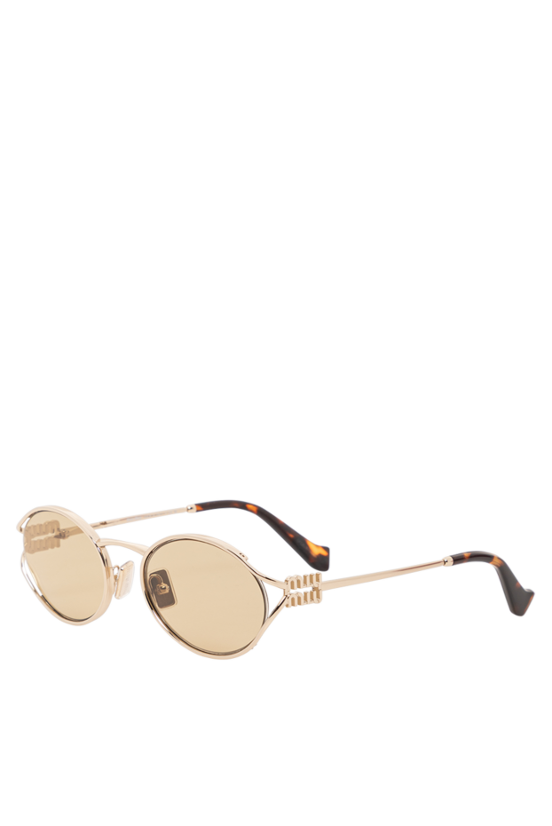 Miu Miu sunglasses with gold frames and light brown lenses 191671 - photo 3