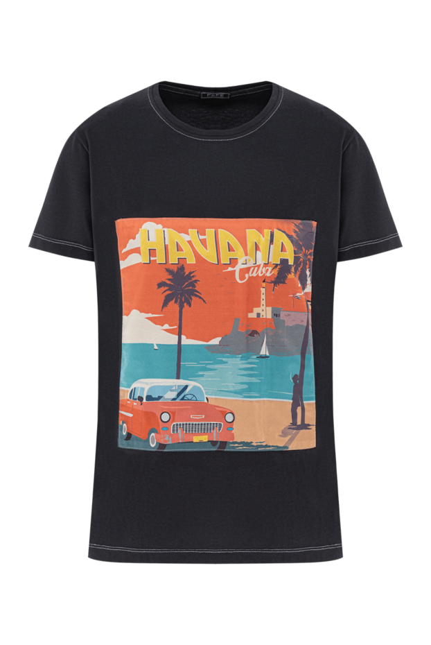 Black T-shirt with vintage Havana Cuba print - photo 1