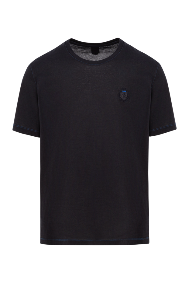 Billionaire black cotton t-shirt with embossed logo 191684 - photo 1