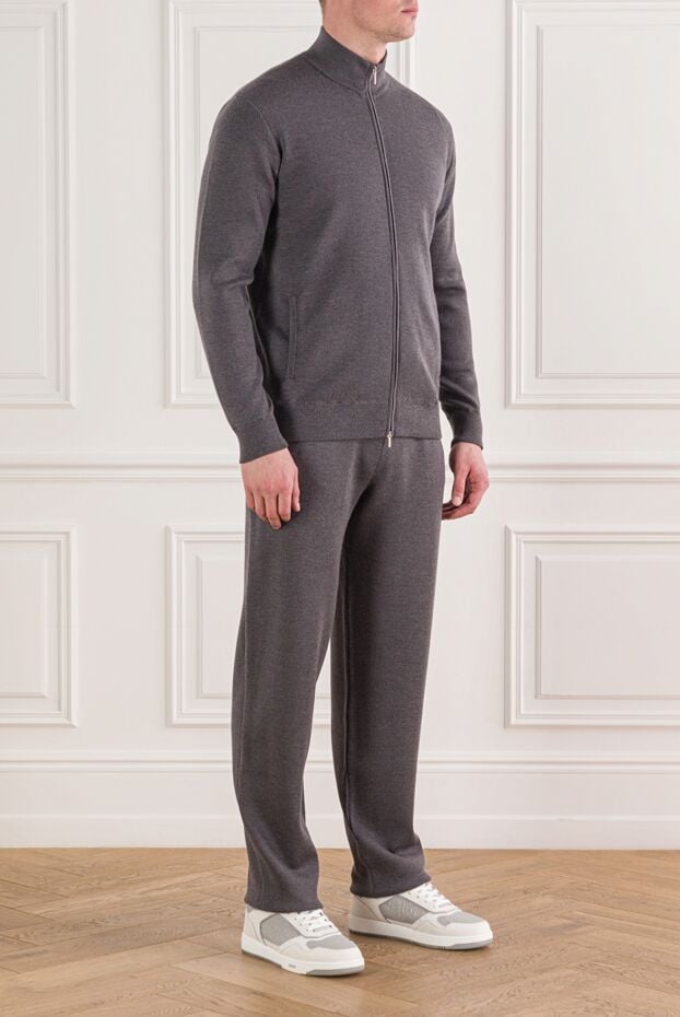 Cesare di Napoli graphite soft wool walking suit 191725 - photo 3