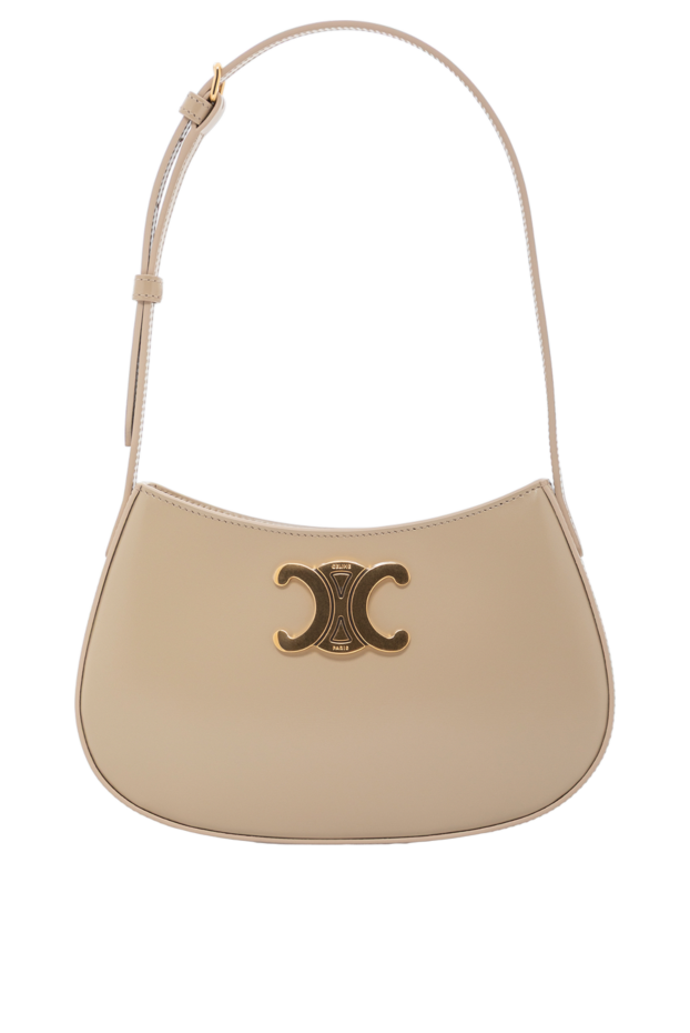 Celine tilly medium bag in shiny calfskin beige 191748 - photo 1