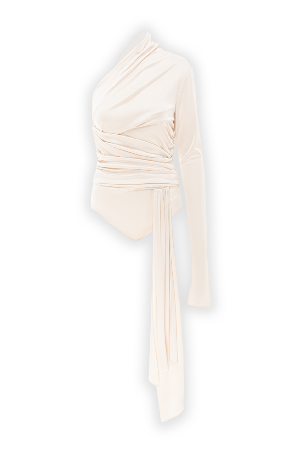The Andamane webster ivory draped bodysuit 191800 - photo 1