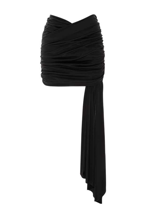 The Andamane wendell asymmetrical mini skirt in lightweight black jersey. 191802 - photo 1